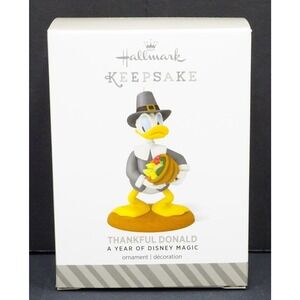 Hallmark Keepsake‎ THANKFUL DONALD A Year of Disney Magic #4 Thanksgiving NEW